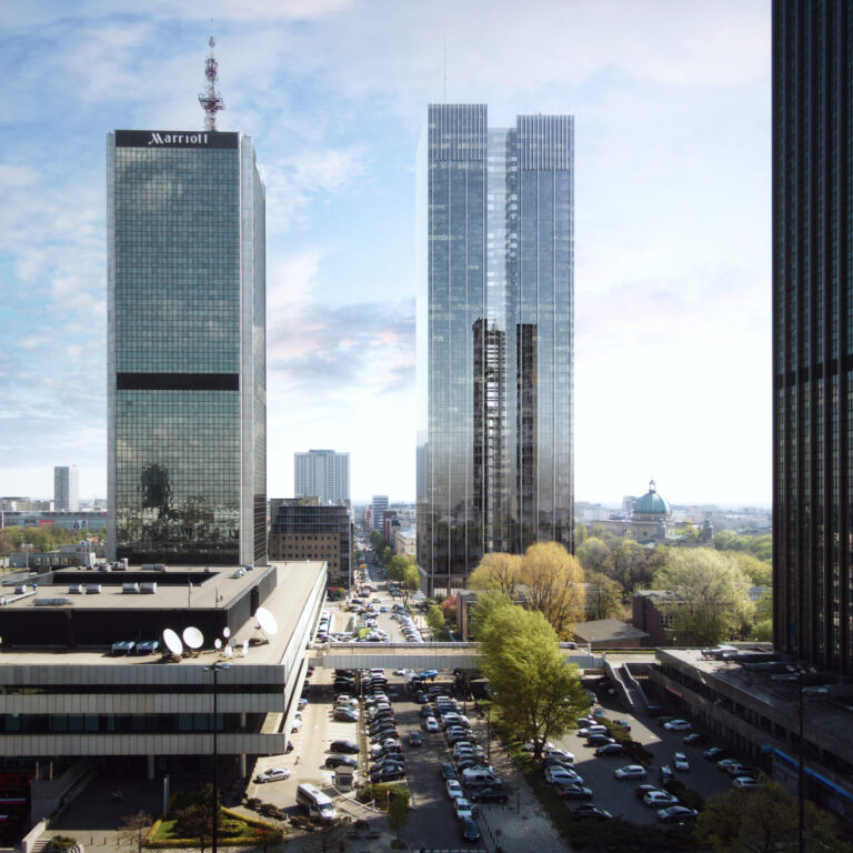 Roma Tower, a obok zabytkowy kościół?