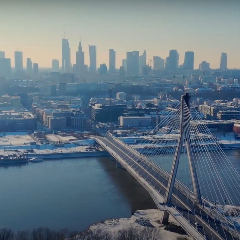 Video - zima w Warszawie