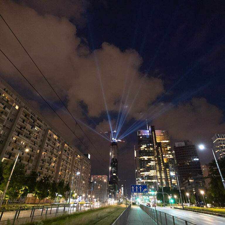 Iluminacja na SkySAWA