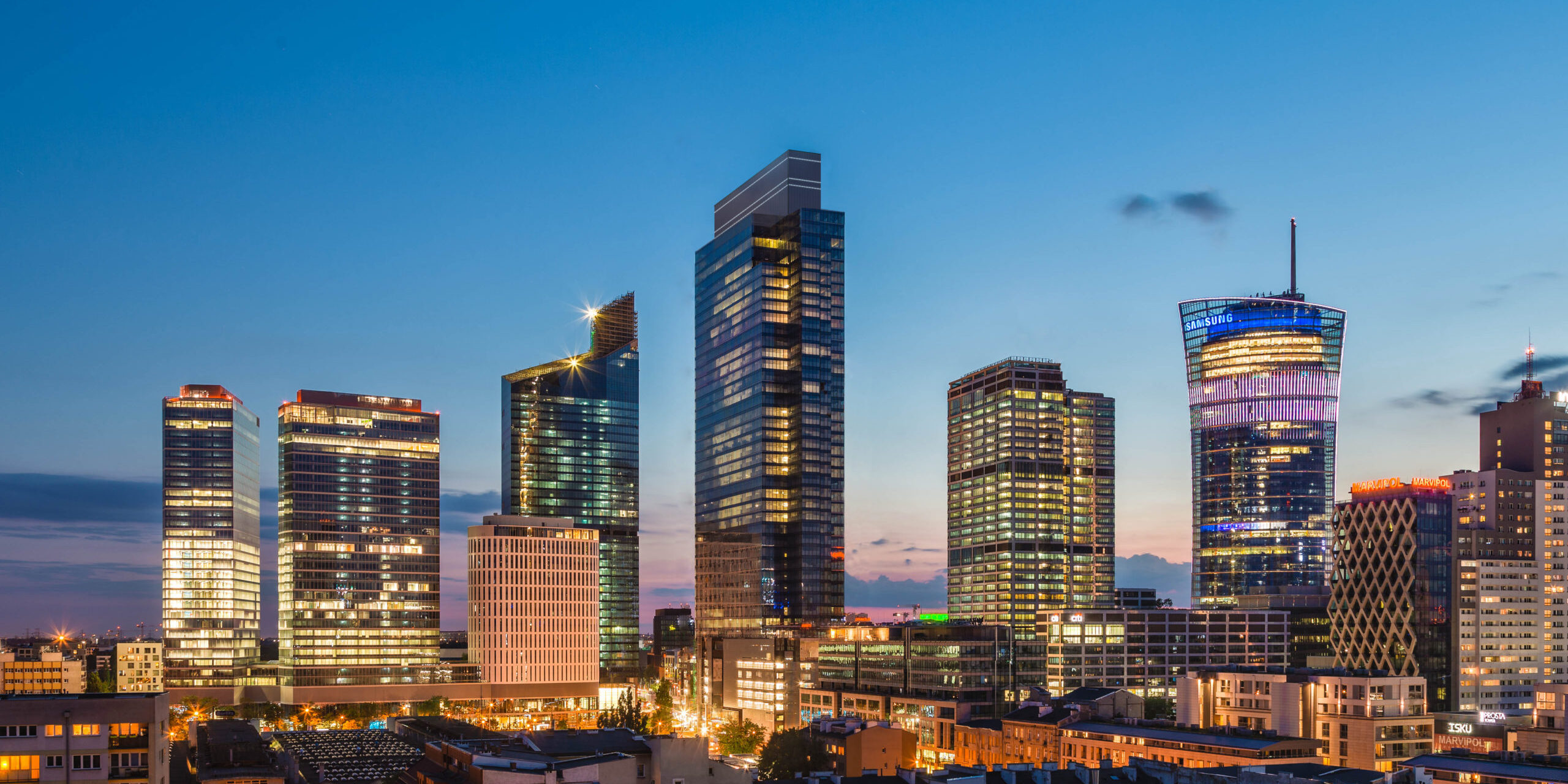 Ghelamco - podsumowanie 2021, panorama Ronda Daszyńskiego w Warszawie