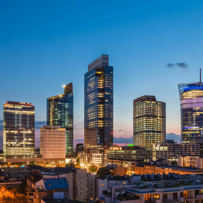 Ghelamco - podsumowanie 2021, panorama Ronda Daszyńskiego w Warszawie