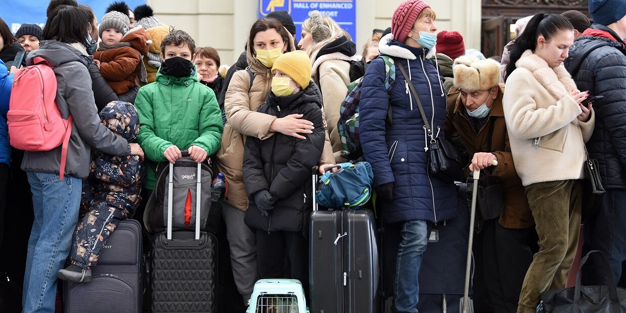 Uchodźcy uciekający przed wojną w Ukrainie