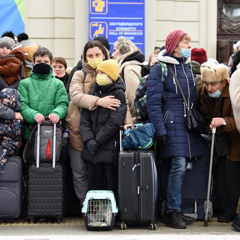 Uchodźcy uciekający przed wojną w Ukrainie