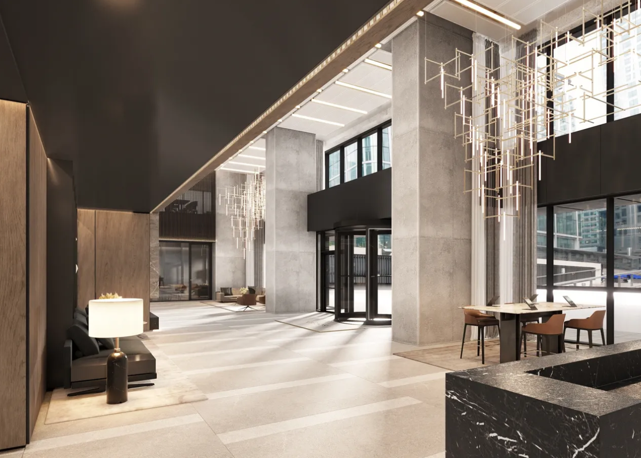 SkyReach - Luxury Residential Tower, wizualizacja lobby