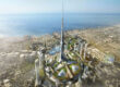 Jeddah Tower. Za niami oficjalna ceremonia wznowienia budowy najwyższego wieżowca na świecie