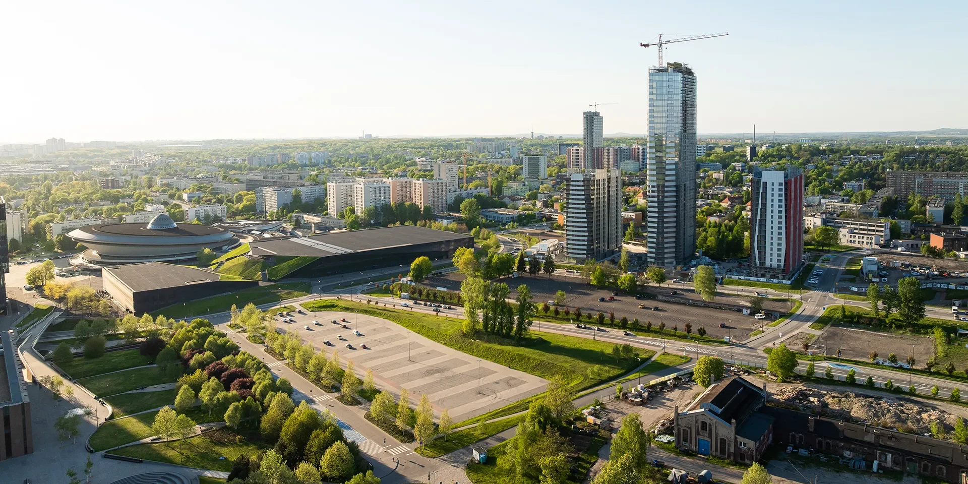 ATAL Olimpijska rośnie w górę – nowe zdjęcia z budowy w centrum Katowic