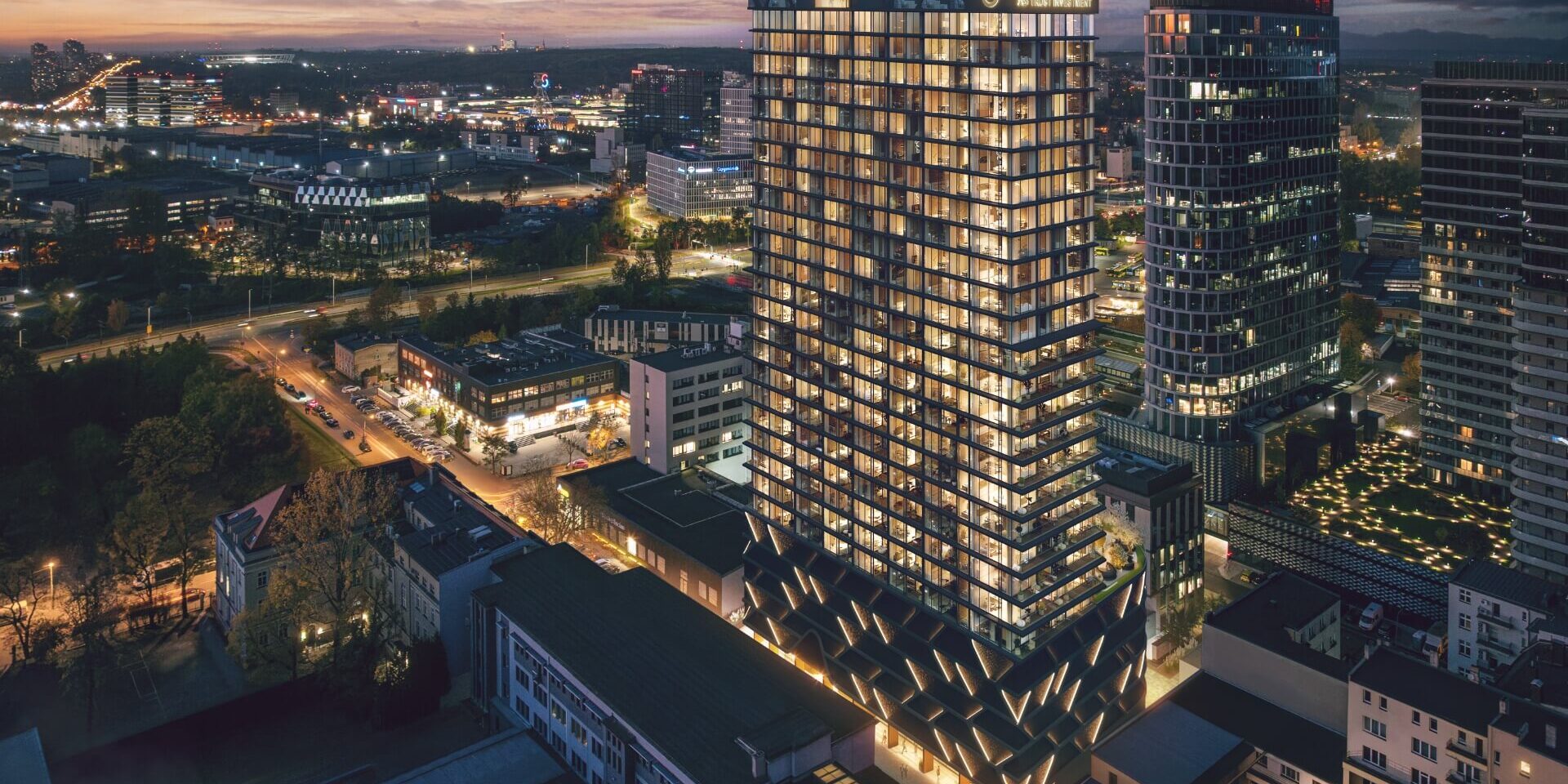 O27. Blisko 100-metrowy wieżowiec w Katowicach pełen luksusu