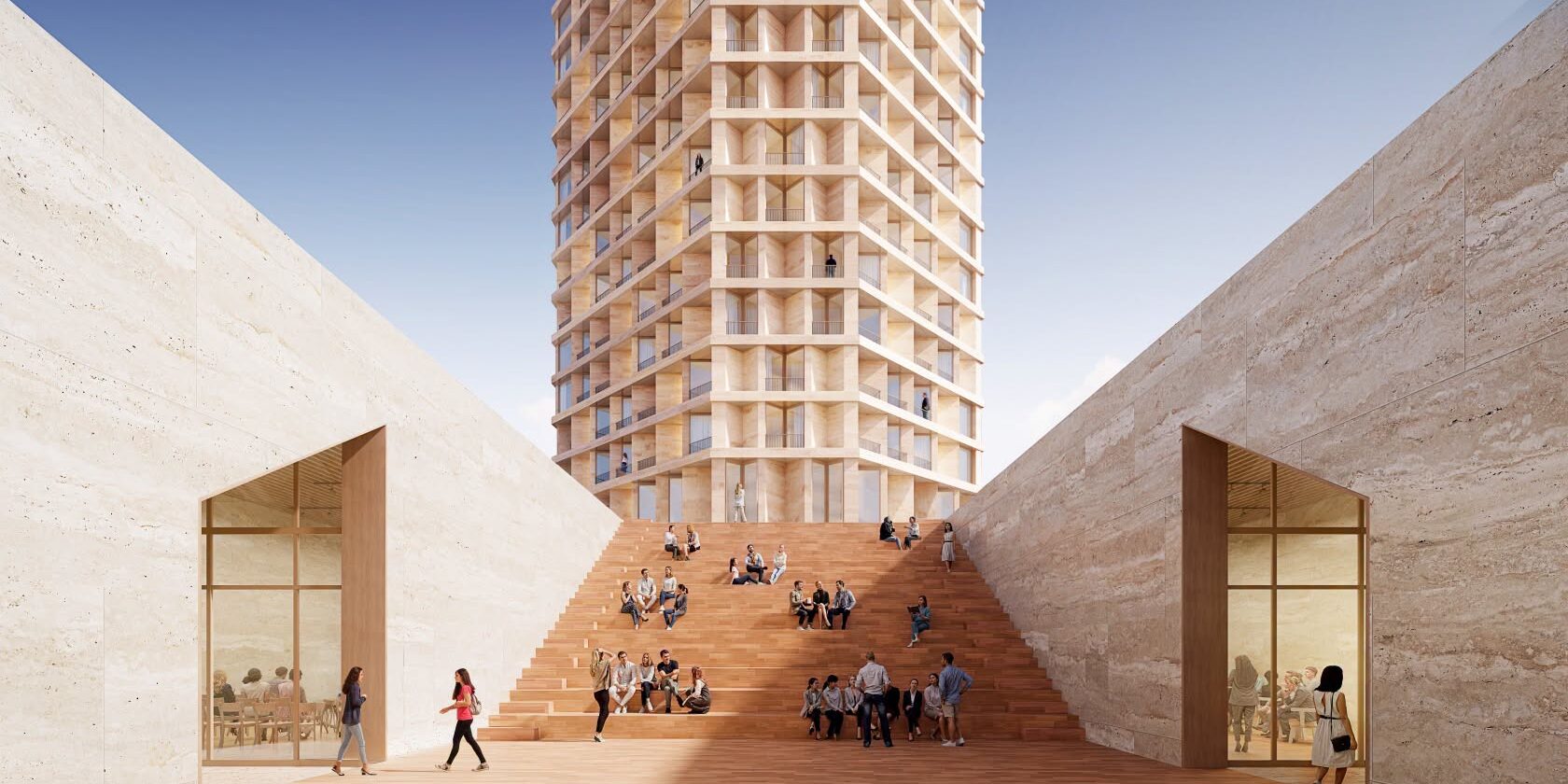 Pałac Kongresów w Tiranie, Albania, wiz. wiz. Herzog & de Meuron